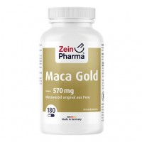 Пищевая добавка с экстрактом корня маки MACA GOLD vegetarische Kapseln plus Zink+Vit.C 180 шт Zein Pharma